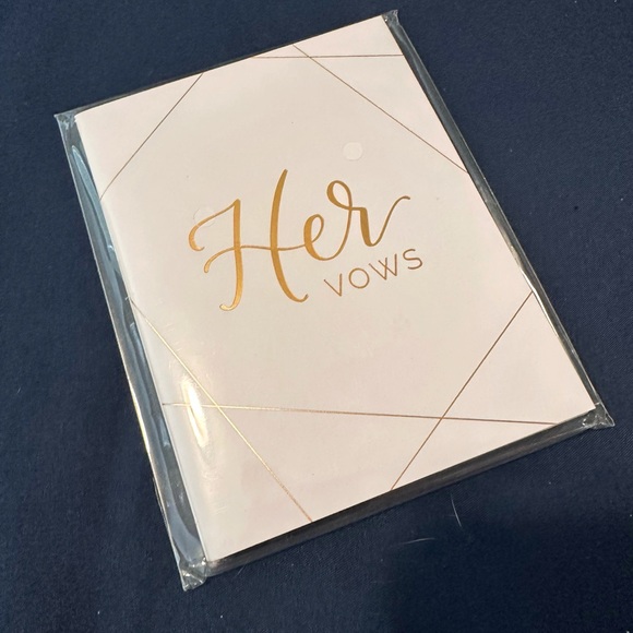 Set of 2 Vow Books His and Hers - Picture 2 of 3